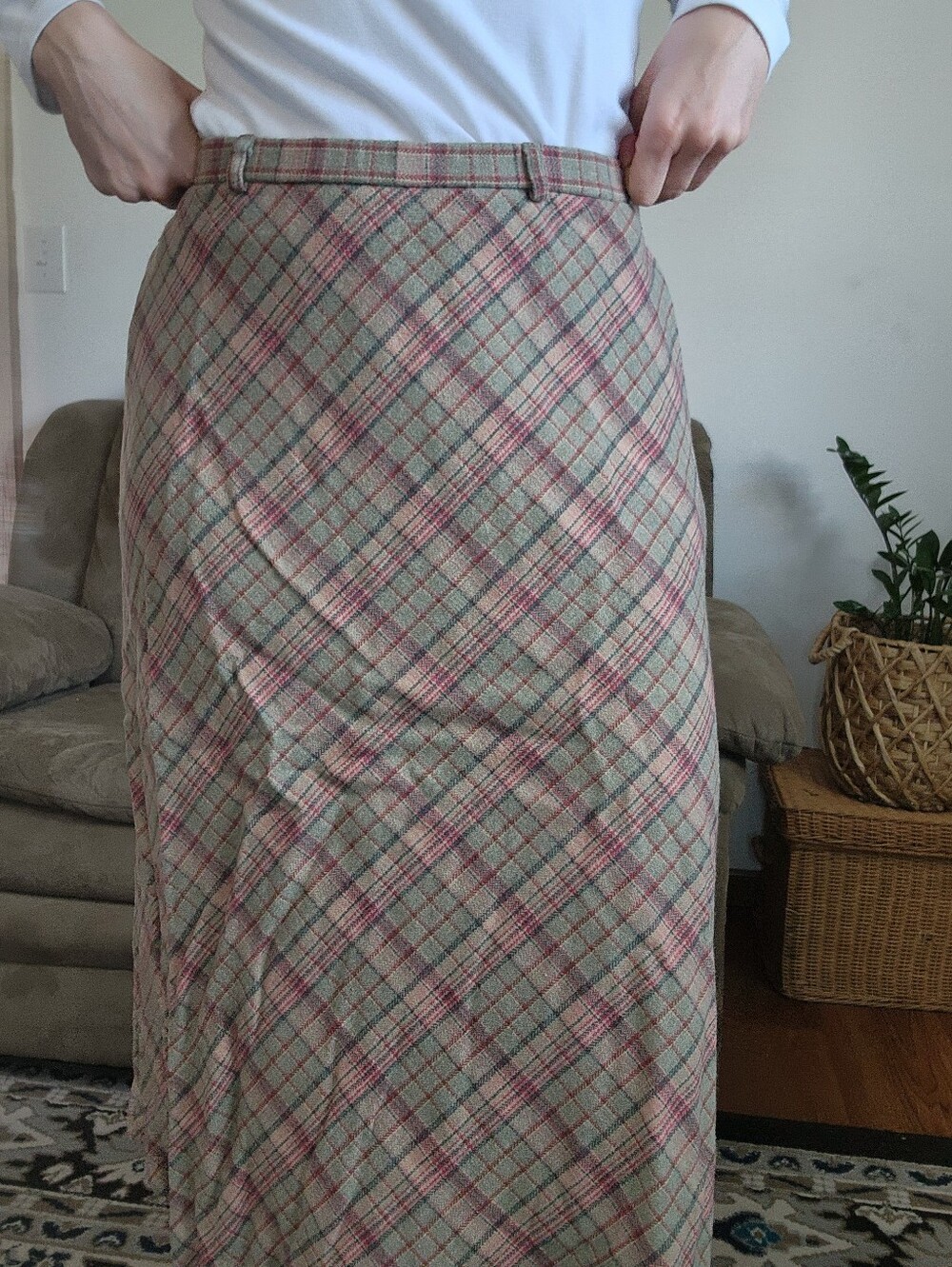 Pendleton Vintage Plaid Wool Skirt Size 16